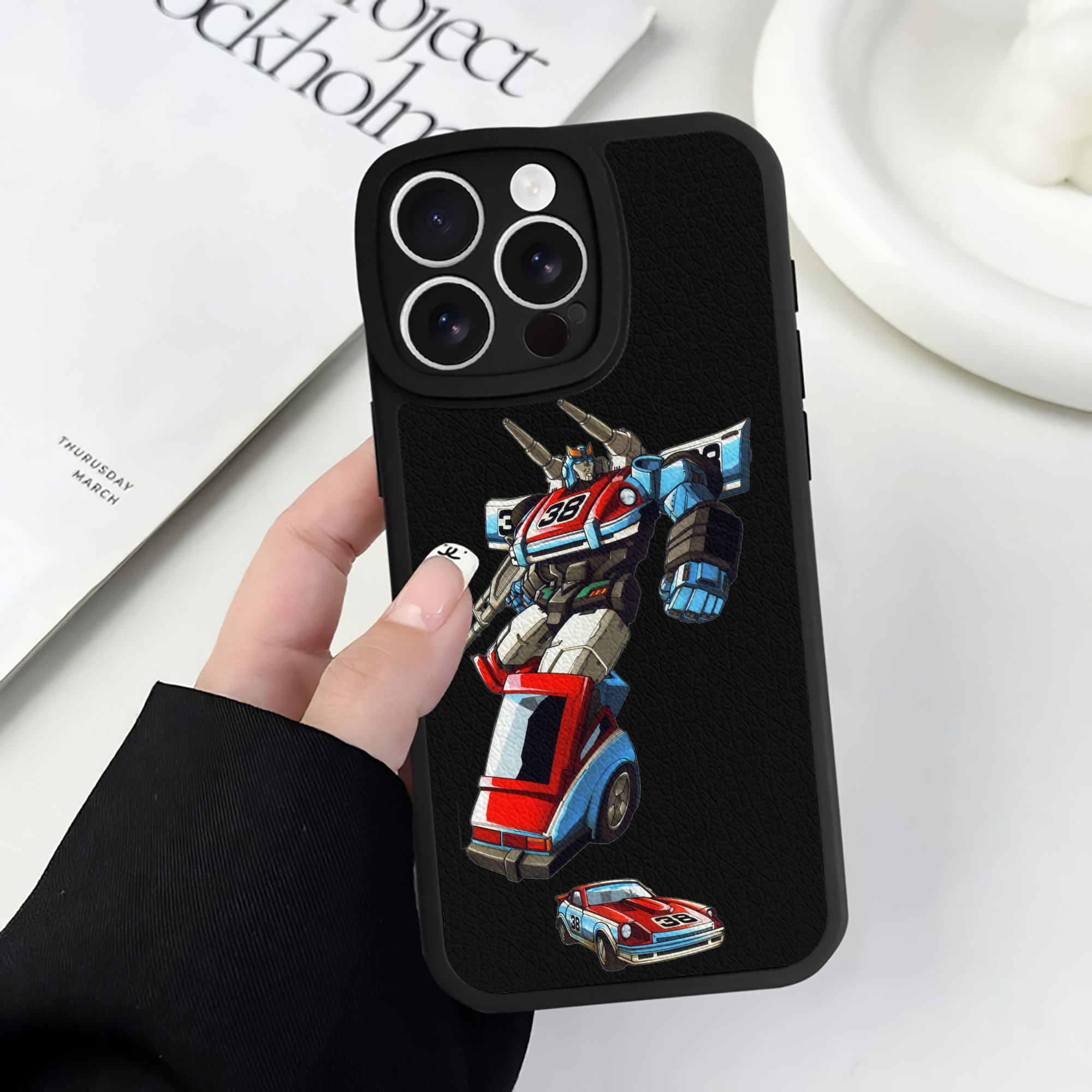 （画像用）  【iPhone 16シリーズ対応】シリコンスマホケース（レザー調） 材質：シリコン